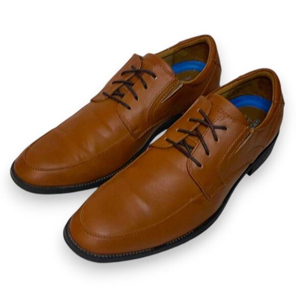 SKECHERS Mens Larken - Dravo Cognac Shoe, Size 10 - Picture 1 of 7